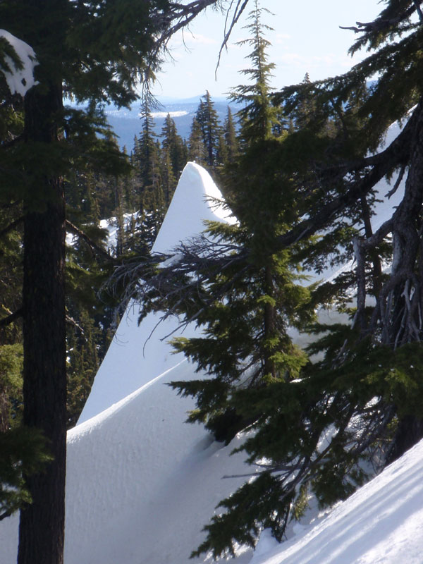 Another snow-capped rock