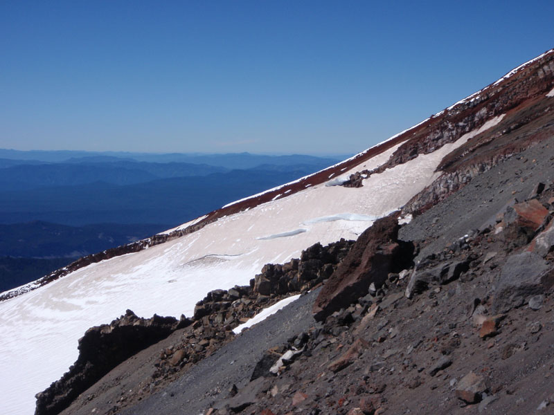 Crevasses on Lewis Glacier