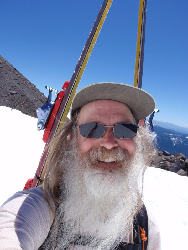 Me, at bottom of Lewis Glacier