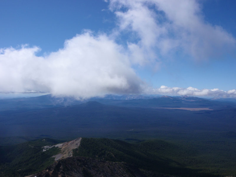 Crater Lake in the clouds