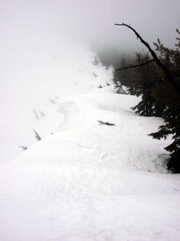 Cornice on the ridge