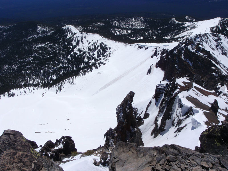 Slough off the east side of the south ridge