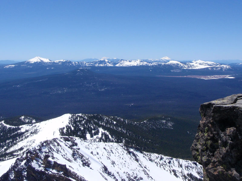 Crater Lake with Mts. Shasta &amp; McLoughlin