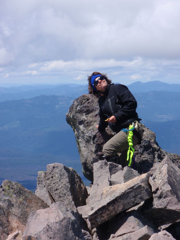 Juli on the summit