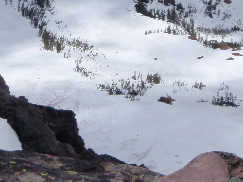 Detail showing fallen boulders