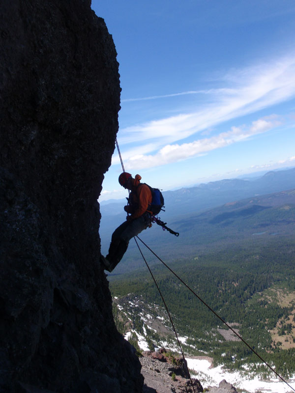 Peter on rappel