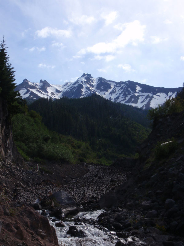 Snowfield over Milk Creek