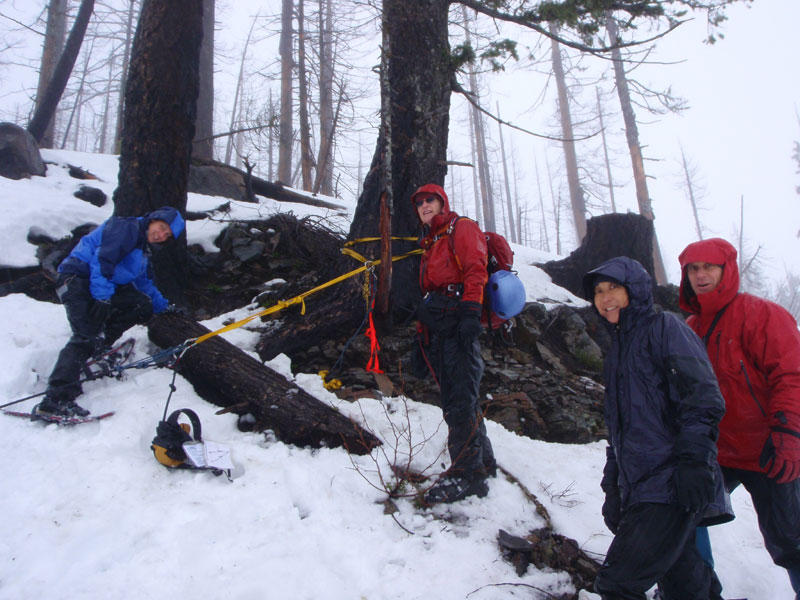 Second belay station