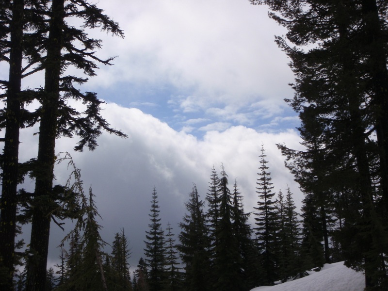 Threatening clouds in the south