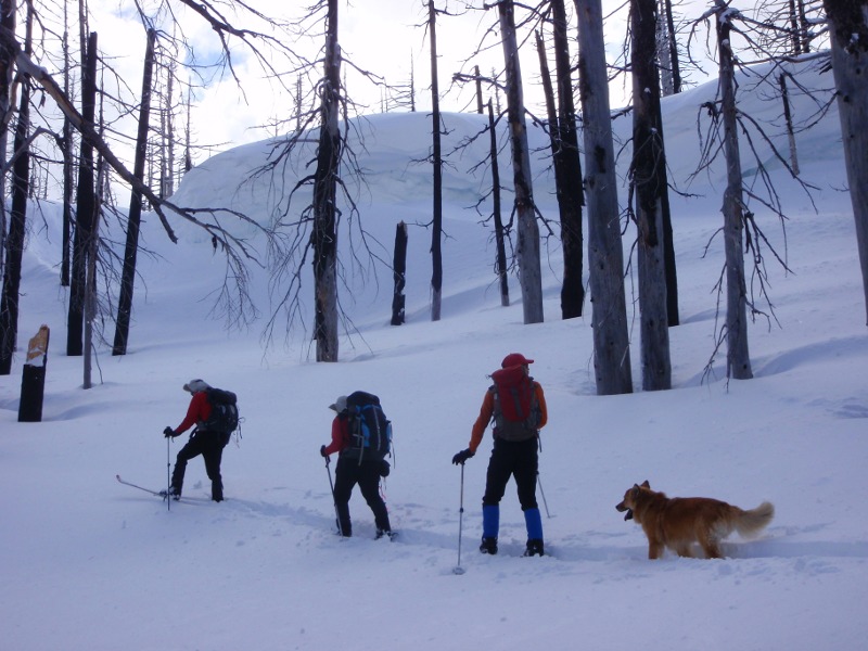 Nearing the ridge