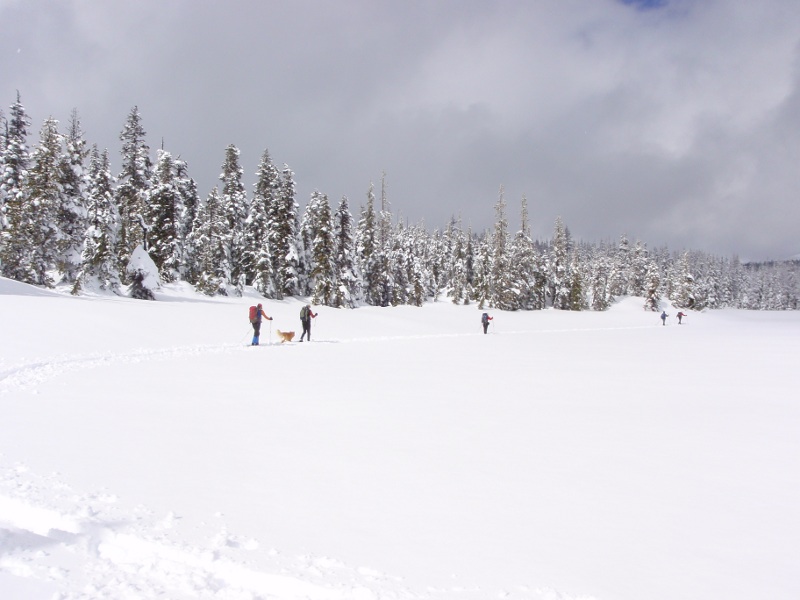 Heading around Craig Lake to continue on to Lower Berley Lake
