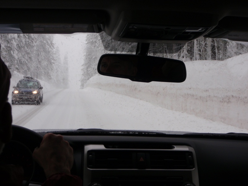 In a storm south of Shasta