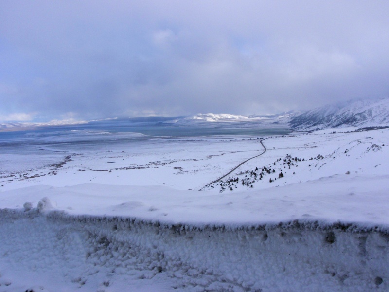 Looking down on Mono Lake from Conner Summit