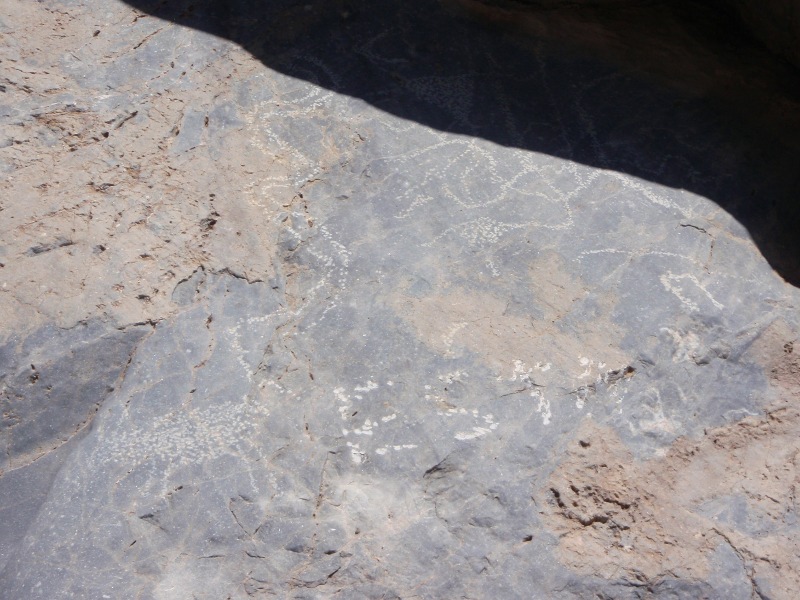 Petroglyphs, old and new