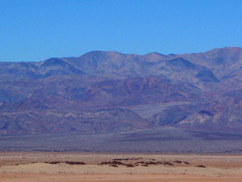 Looking back across the valley to Cottonwood Canyon and our first campsite