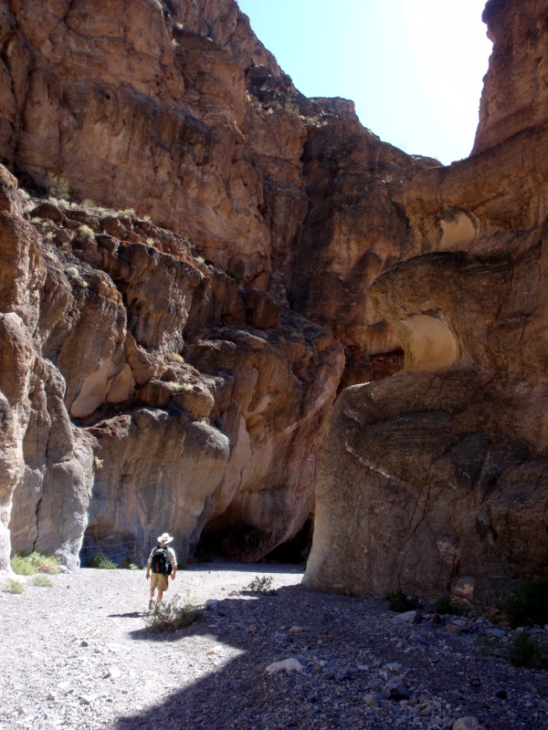 Hiking out