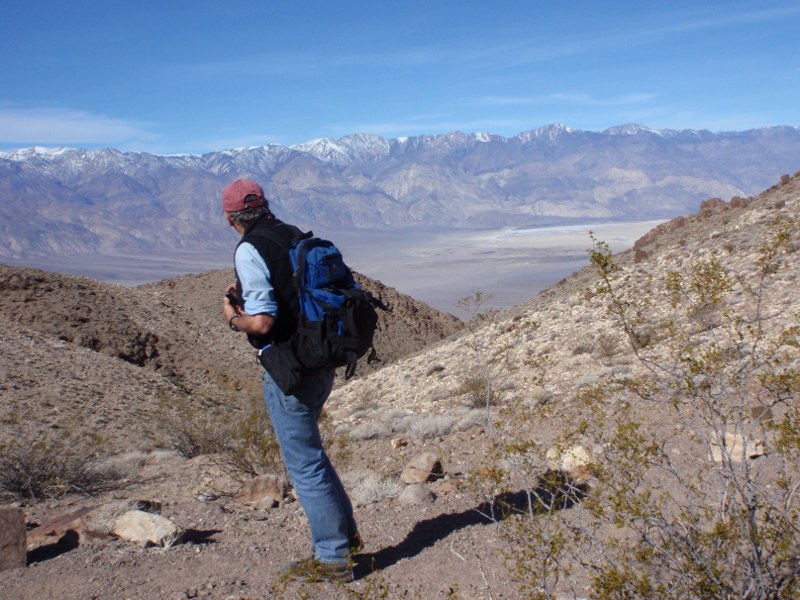 Saline Valley from the saddle