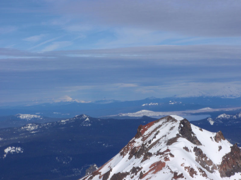 Jefferson, Three Fingered Jack, Washinton, the Sisters (and Yoran peeping out around the edge of the north false summit)