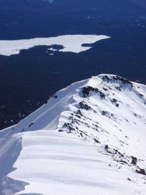 Looking back at the south ridge