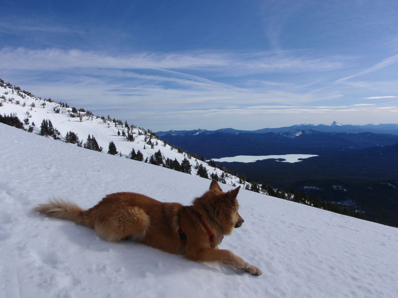 Resting on the west ridge