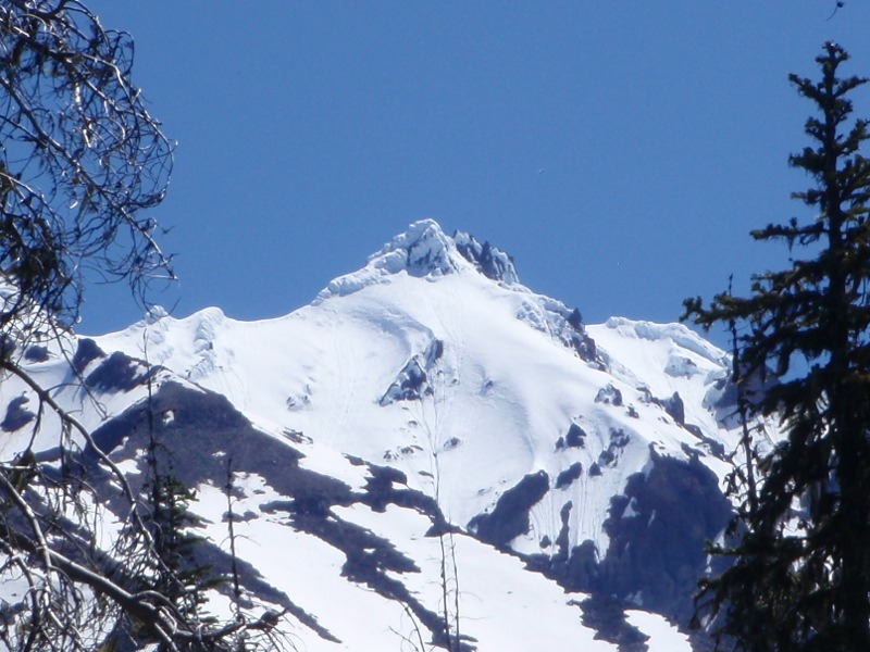 Summit from the junction of the Woodpecker Trail and the PCT