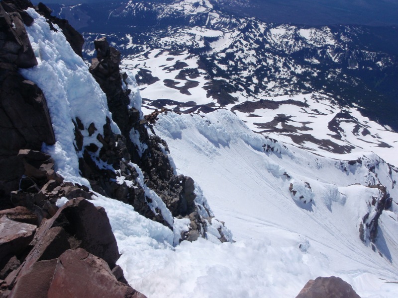 Red Saddle is hidden by south pinnacle