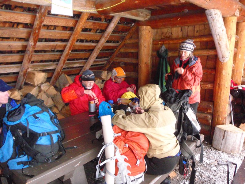 Break time in the shelter