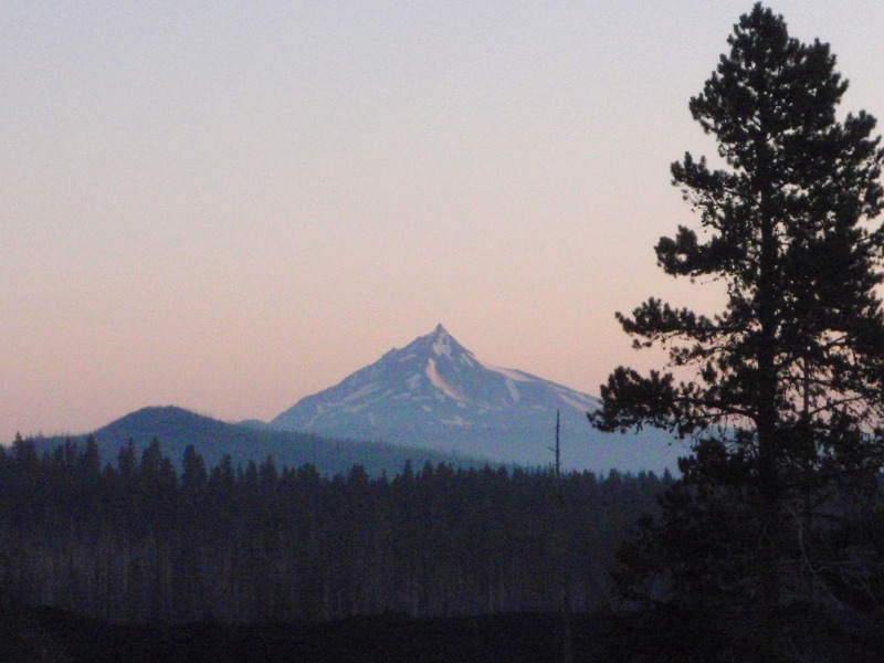 Mt. Jefferson at sunrise, from Windy Point