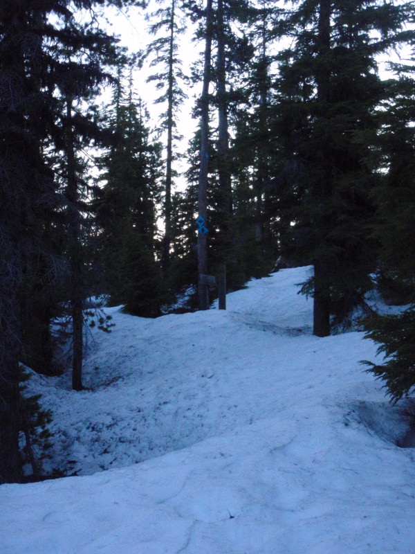 Lots of snow near the trailhead