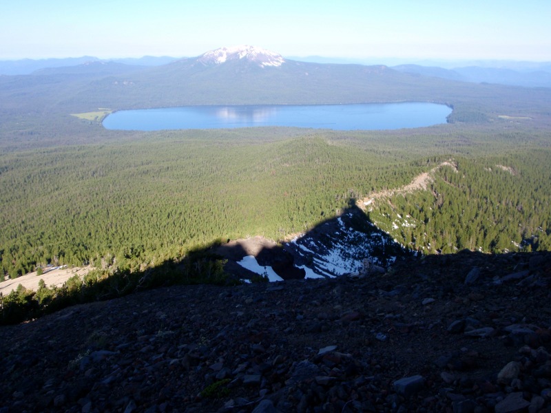 Diamond Lake, Bailey and Thielsen&#8217;s shadow