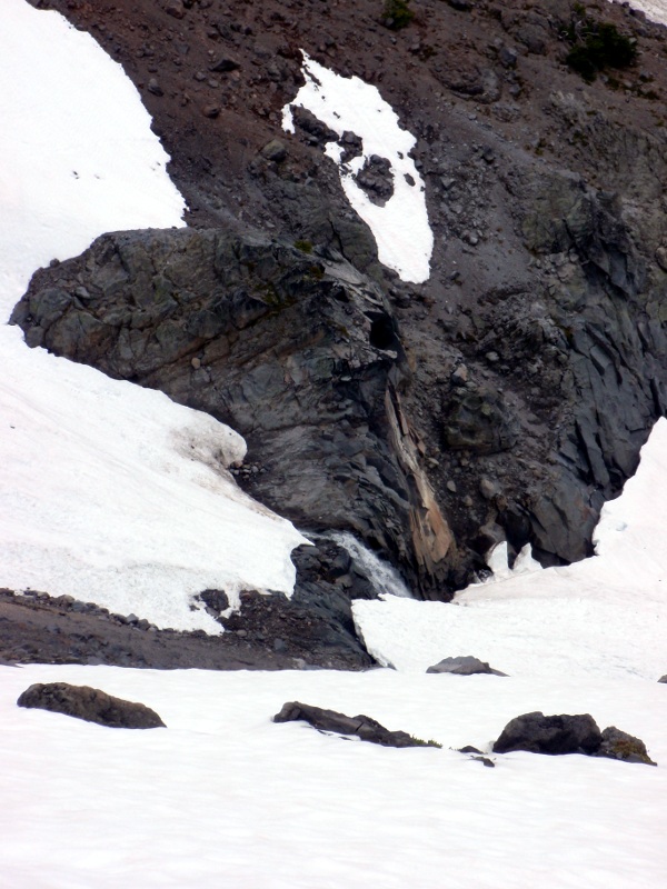 Waterfall below