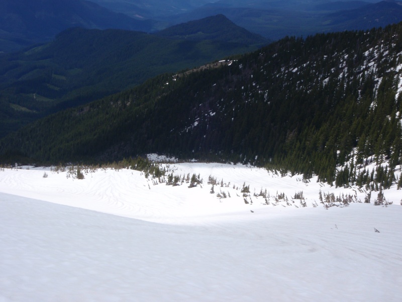 Snow slope below