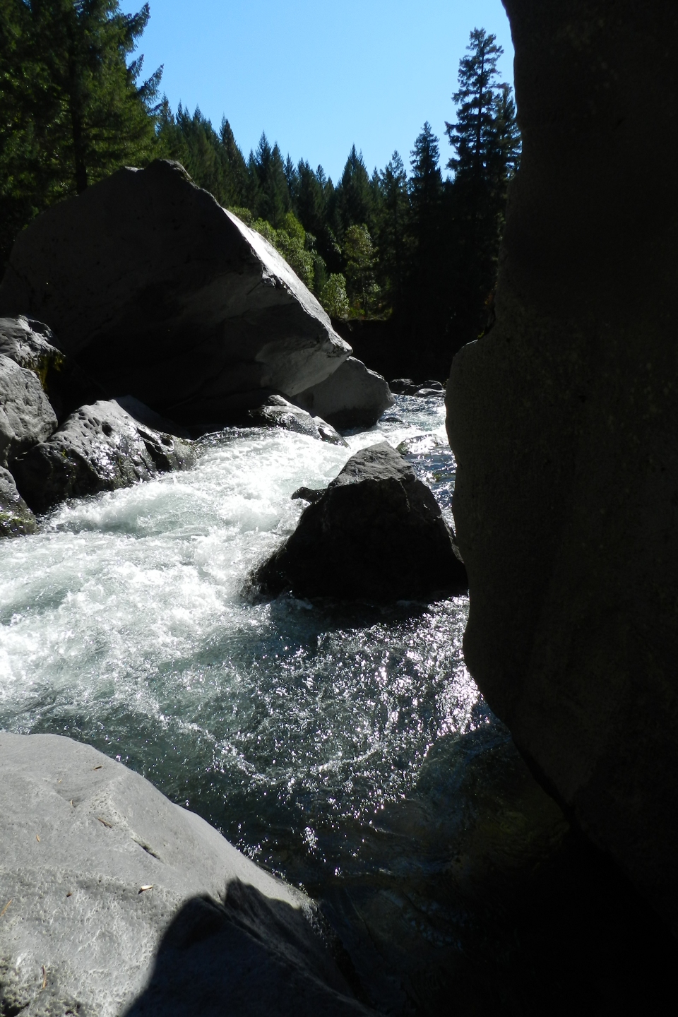 River through the boulders